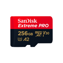 Sandisk Micro SD Card Extreme Pro 256GB A2